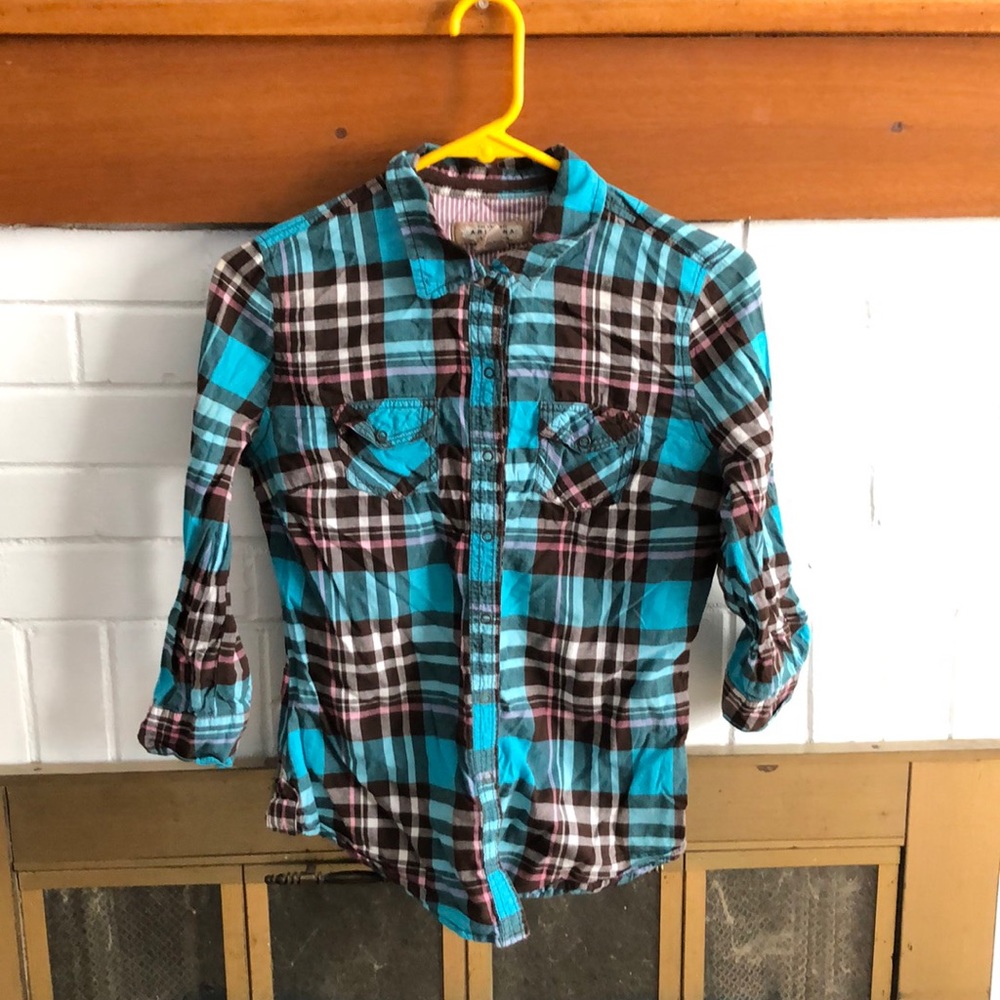 Girls plaid blouse
